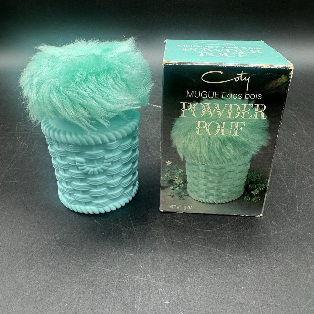 Coty Powder Pouf Puff Perfume Muguet Des Bois Sealed Brand New Discontinued 4 Oz